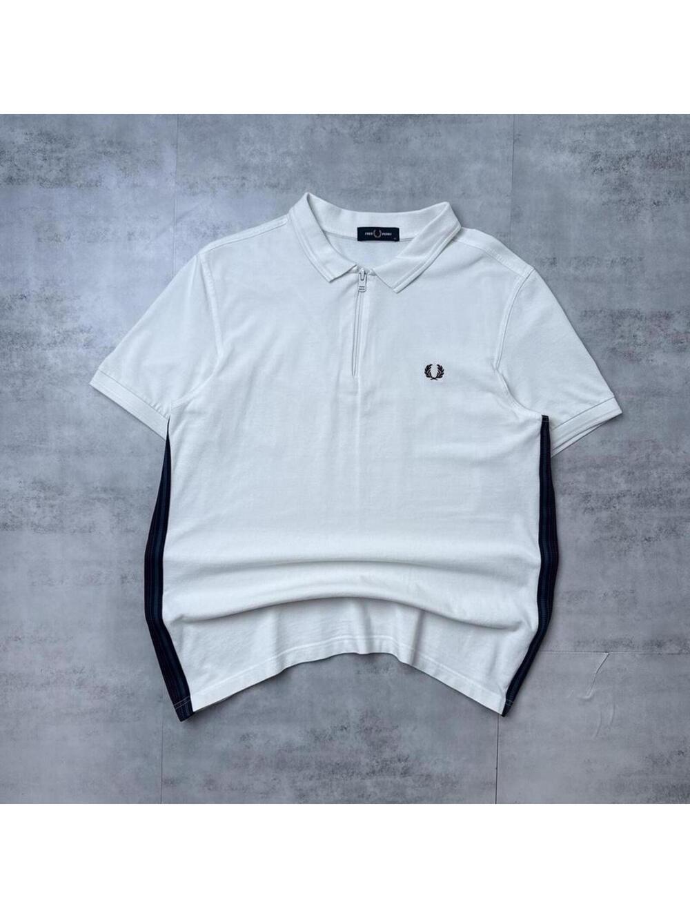 Y2K Fred Perry White 00s Polo Shirt